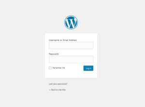 how to install wordpress wp login page
